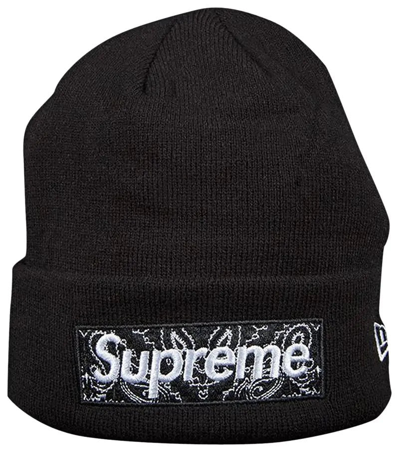 Supreme x New Era Box Logo Beanie 'Black'