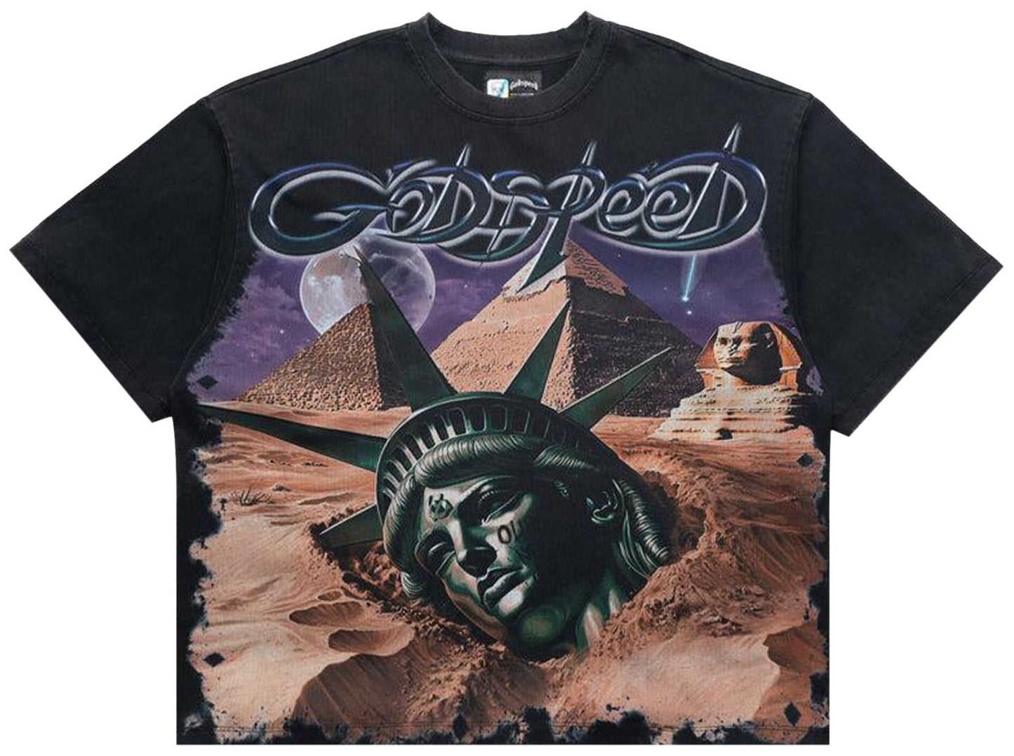 Godspeed Mother Cairo T-Shirt 'Black Wash'