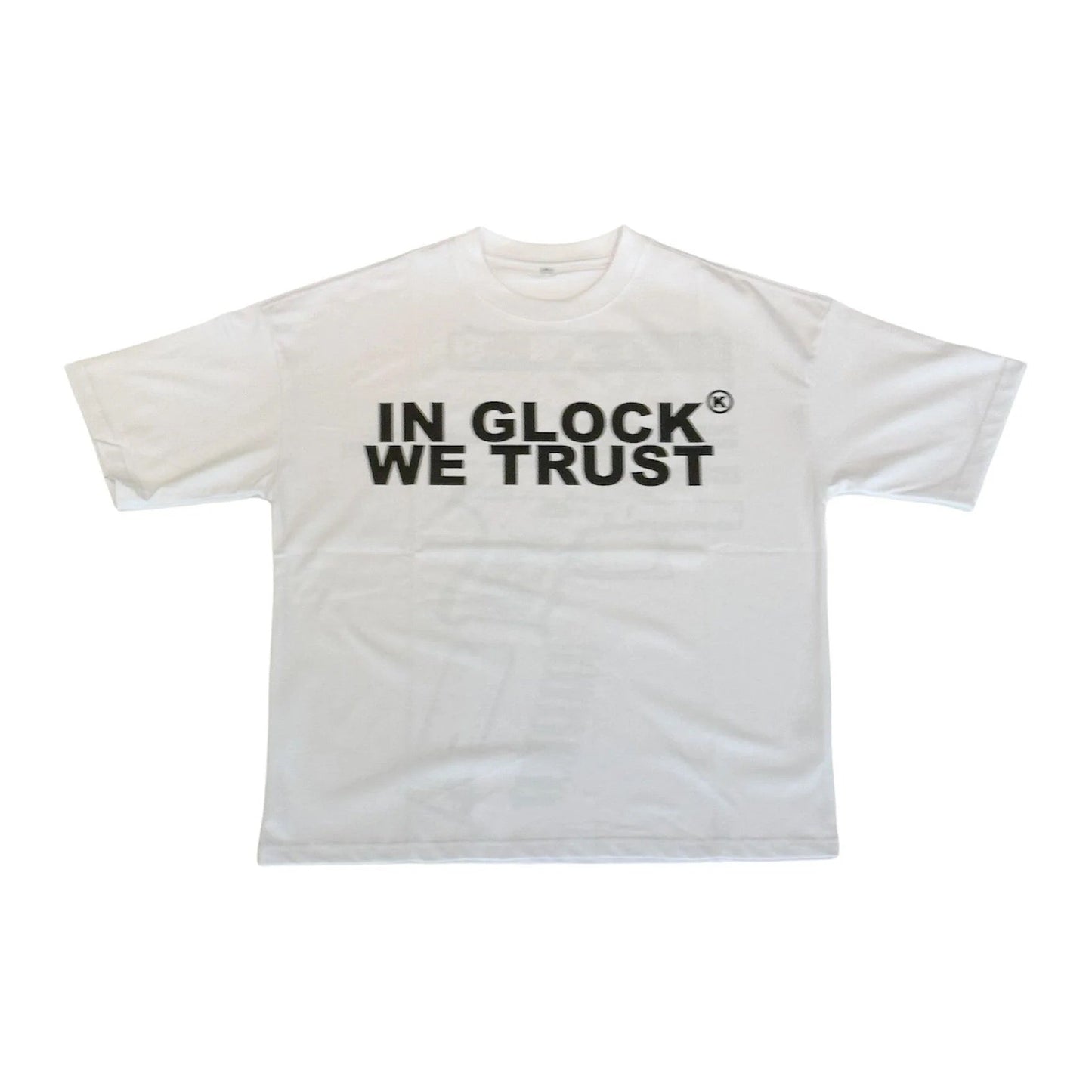 IN GLOCK WE TRUST WHITE TEE