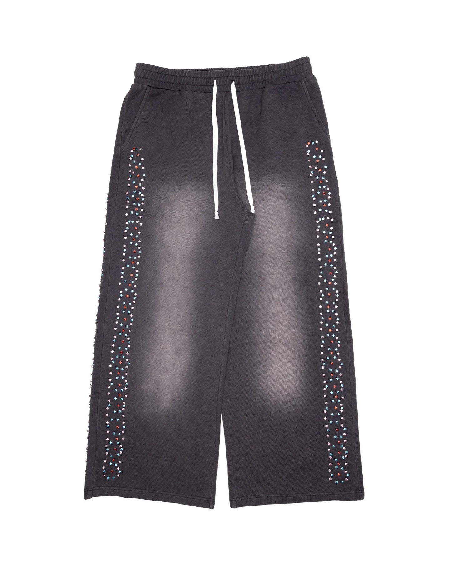 AZVA CRYSTAL CACTUS SWEATS - VINTAGE BLACK