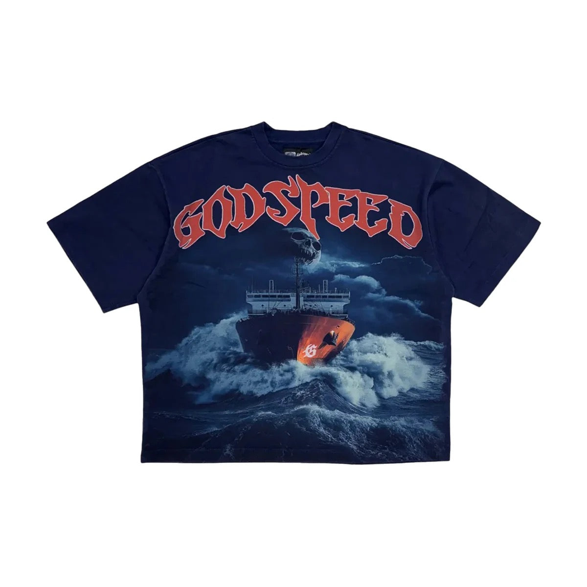Godspeed Sea Sick Tee (Navy)
