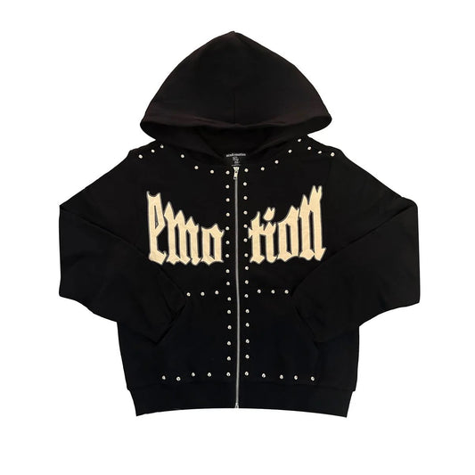 MIXED EMOTION BLACK 'CROWN' HOODIE (CROWN-BLACK-HOODIE)