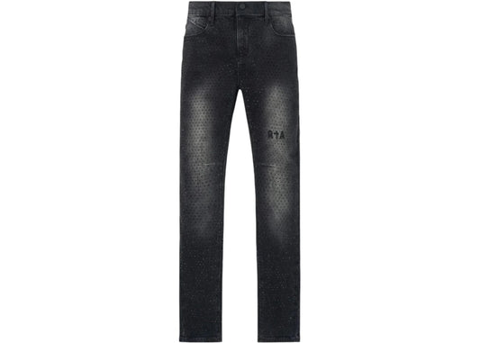RtA Bryan Skinny Jeans Inkstone Crystal
