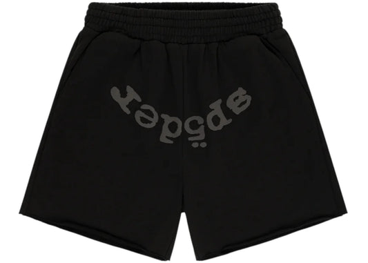 Sp5der OG Web V2 Rhinestone Short Black