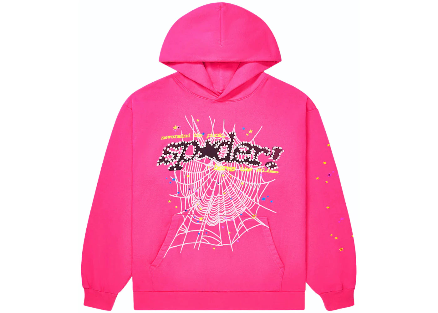 Sp5der P*NK V2 Hoodie Pink