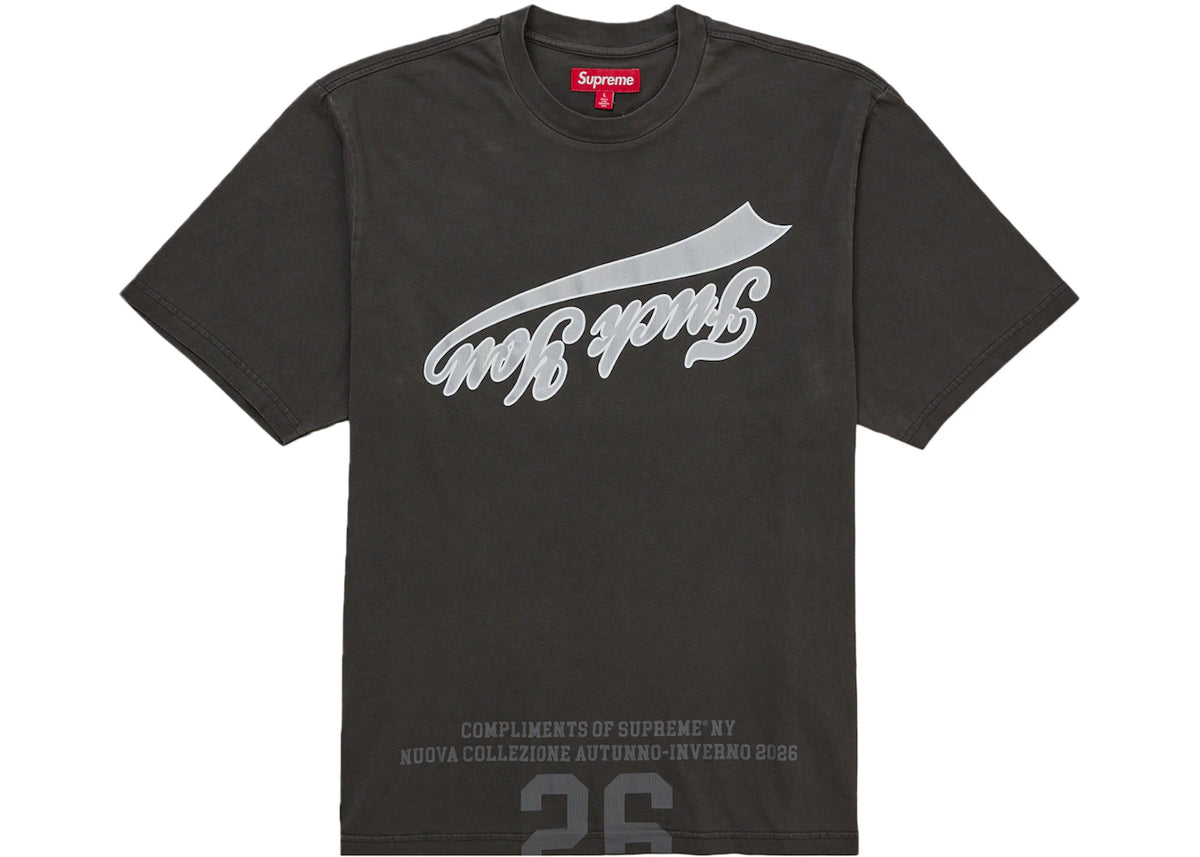 Supreme Cracked Flipped S/S Top Black