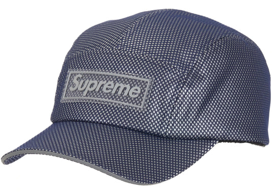 Supreme Metallic Mesh Camp Cap Blue