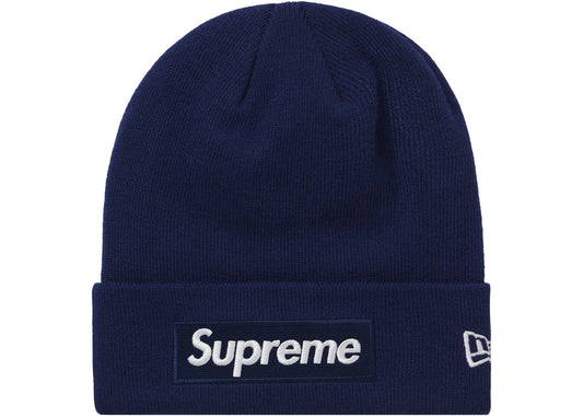 Supreme New Era Box Logo Beanie (FW21) Washed Navy