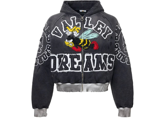 Vale Forever Anthem Zip Up Hoodie Black