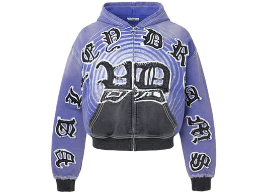 Vale Forever Hypnoytiq Zip Up Hoodie Blue