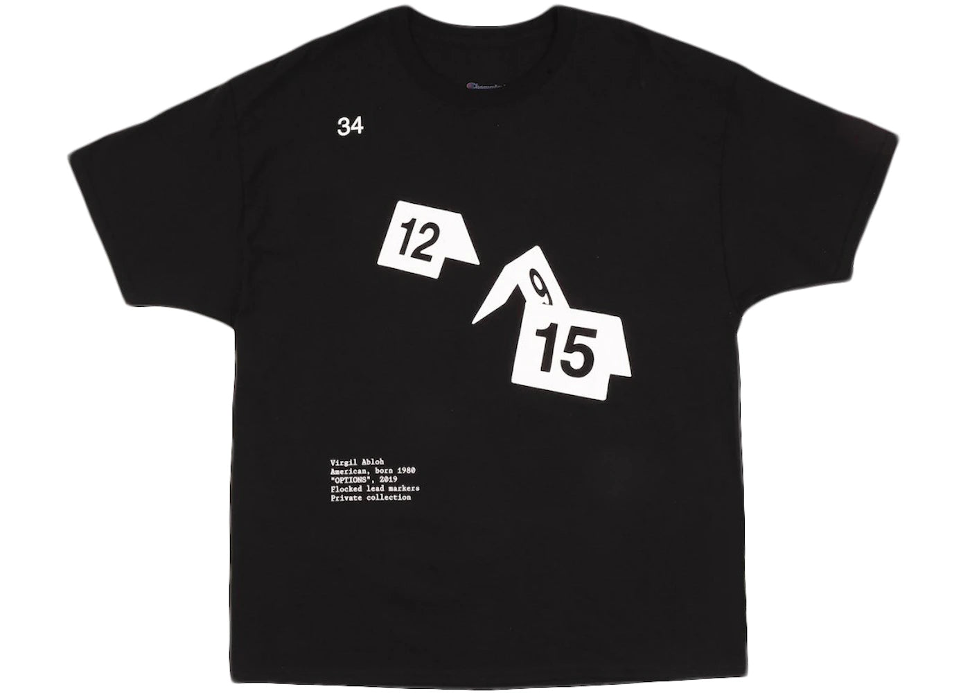 Virgil Abloh ICA Options T-shirt Black