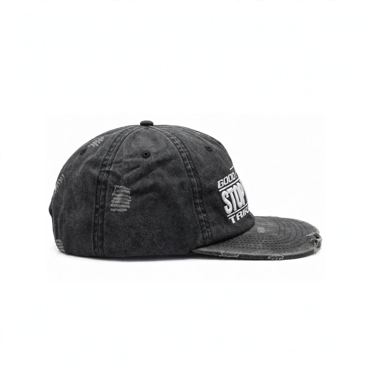 STOP WAITING Good Things Hat Washed Black