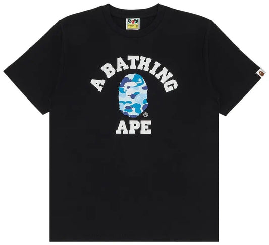 BAPE ABC Camo College Tee Black/Blue