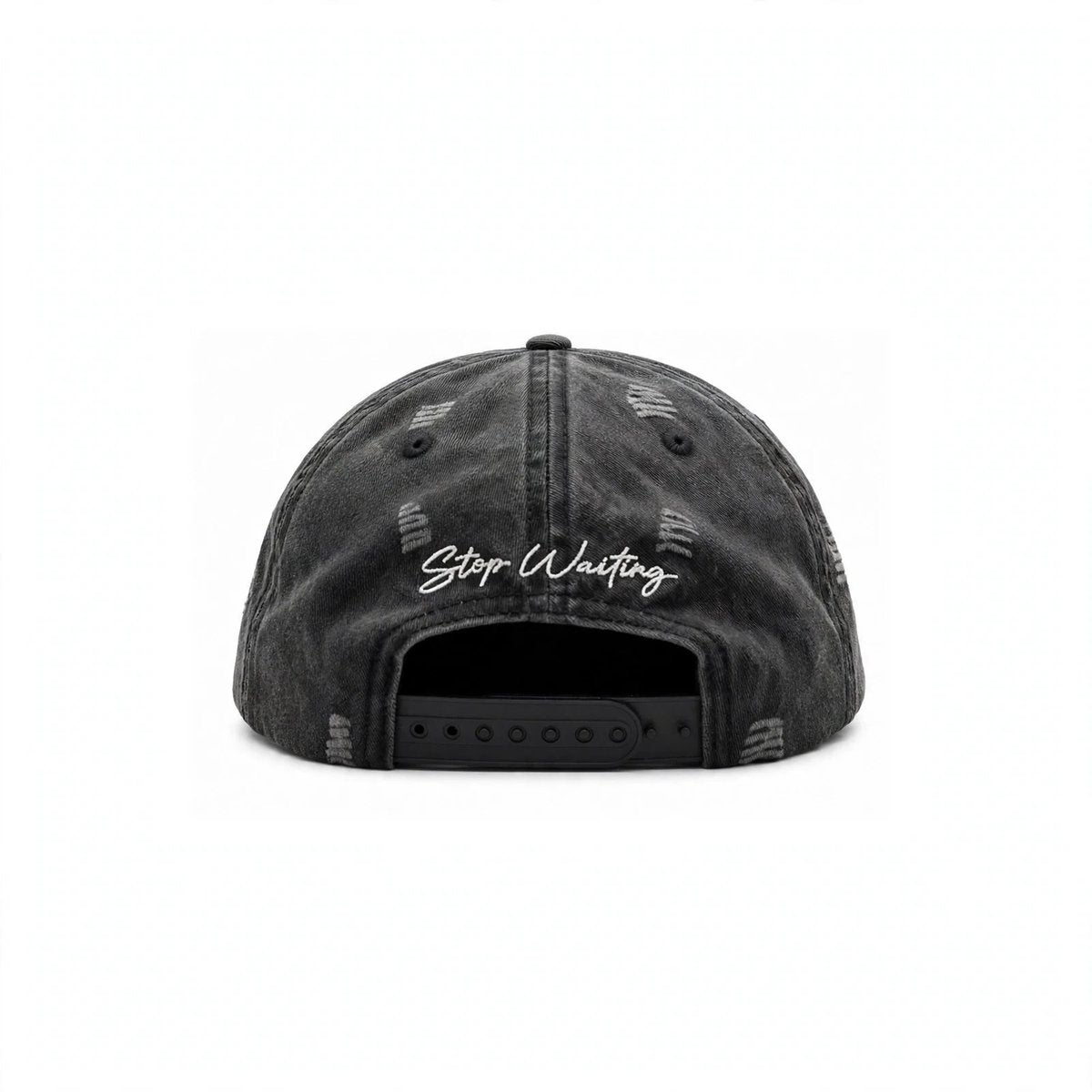 STOP WAITING Good Things Hat Washed Black