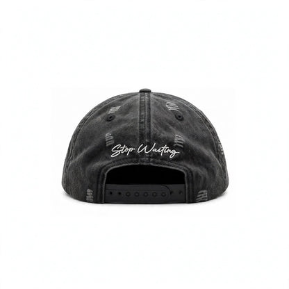STOP WAITING Good Things Hat Washed Black