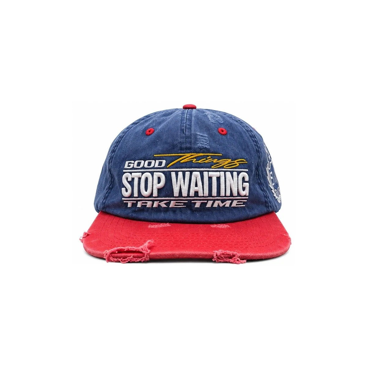 STOP WAITING Good Things Hat Blue/Red