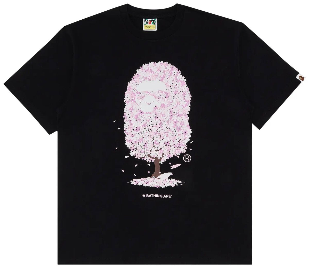 BATHING APE SAKURA TEE BLACK