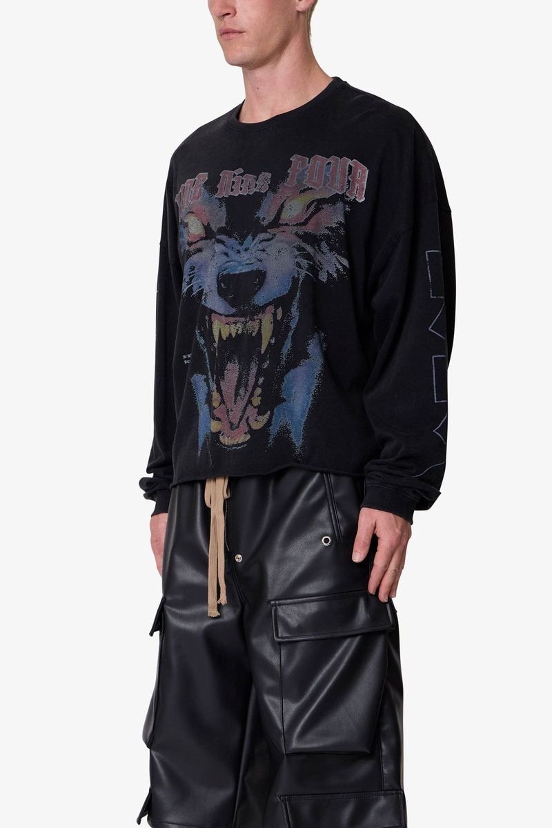 994 Wolf L/S Tee - Black