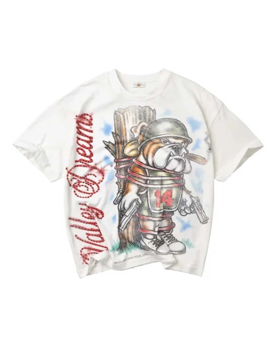 VALE FOREVER DOG OF WAR BLING TEE WHITE