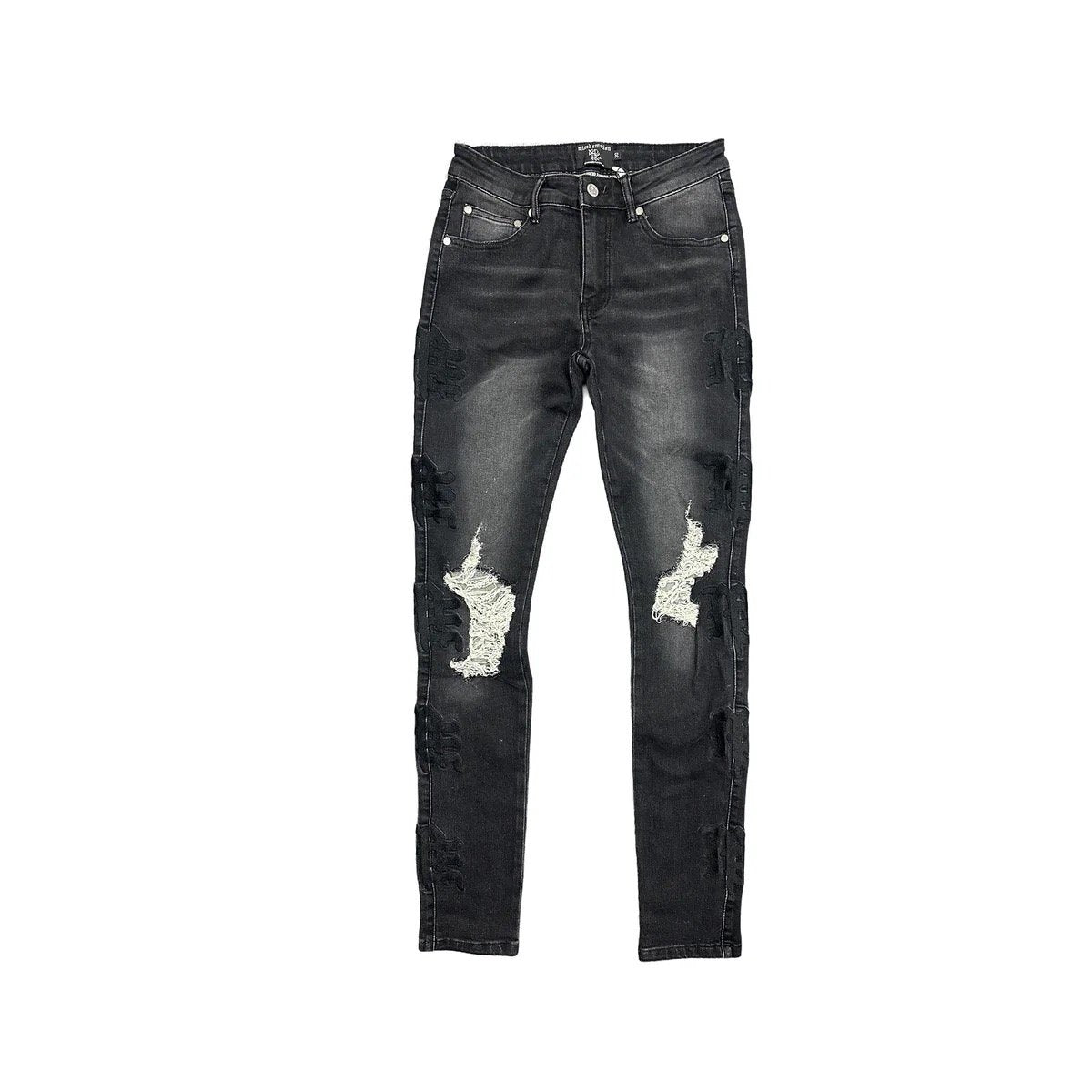 Mixed Emotion ‘Midnight’ Monogram denim
