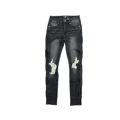Mixed Emotion ‘Midnight’ Monogram denim