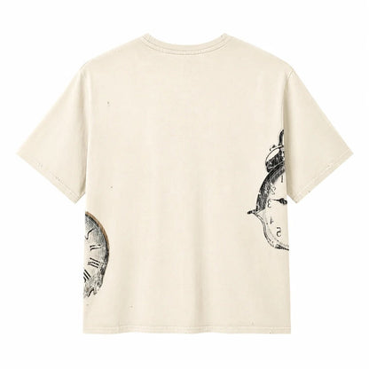 STOP WAITING VINTAGE CLOCK TEE (BONE)