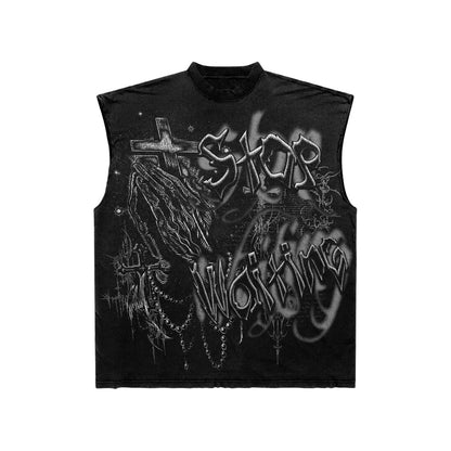 STOP WAITING PRAYER SLEEVELESS TEE