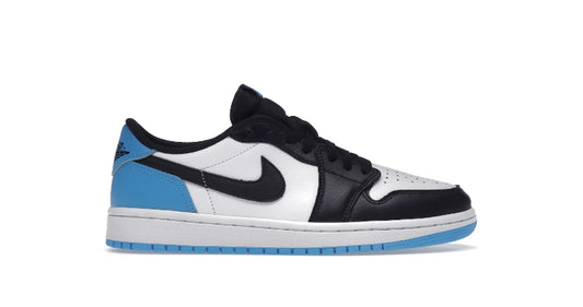 Jordan 1 Low Black Dark Powder Blue (Women's)