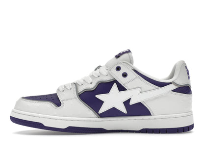 A Bathing Ape Sk8 Sta #1 Ostrich Pack White Purple