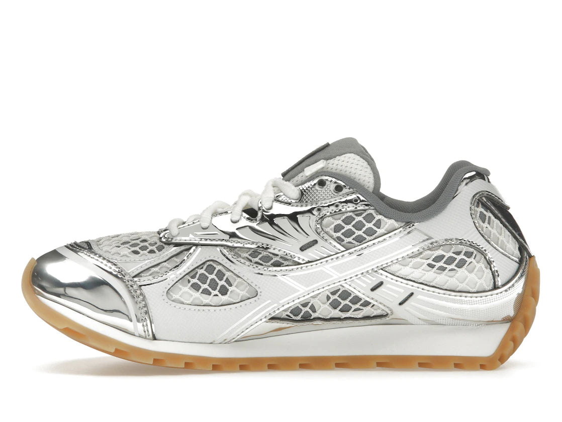 Bottega Veneta Orbit Silver White
