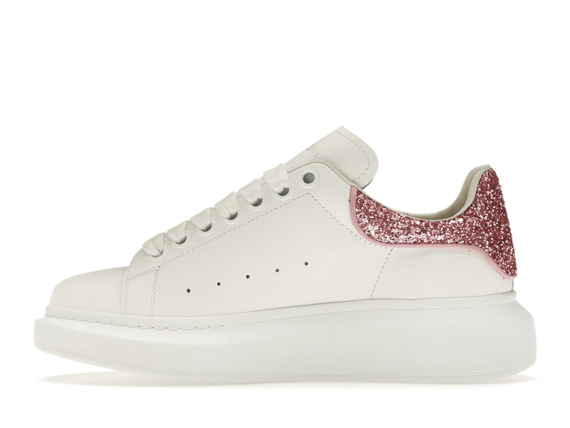 Alexander McQueen Oversized White White Pink Glitter (Women's)