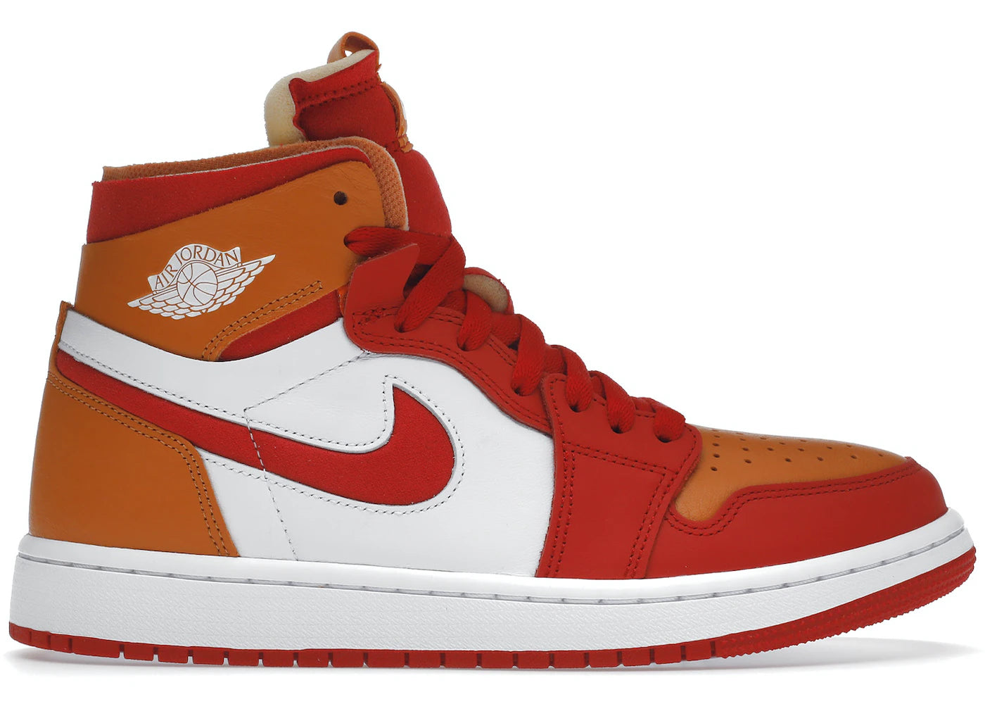 Jordan 1 High Zoom Air CMFT Fire Red Hot Curry (Women's)