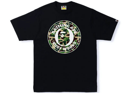 BAPE ABC Camo Single Color Busy Works Tee Black Green