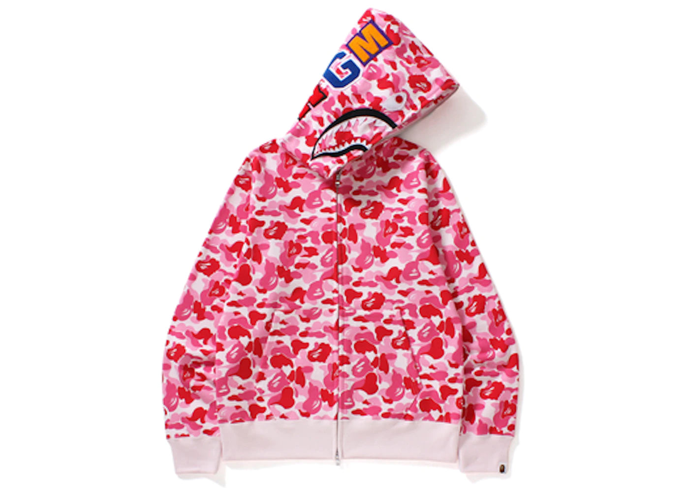 BAPE ABC Shark Full Zip Hoodie Pink