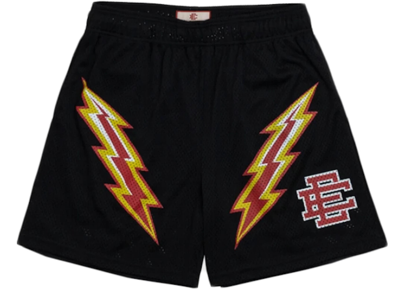 Eric Emanuel EE Basic Lightning Bolt Short Black/Yellow/Red