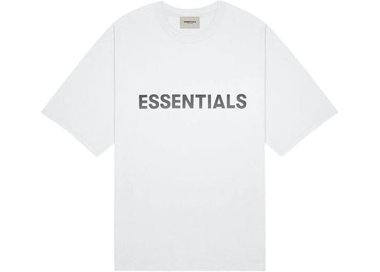 Fear of God Essentials 3D Silicon Applique Boxy T-Shirt White