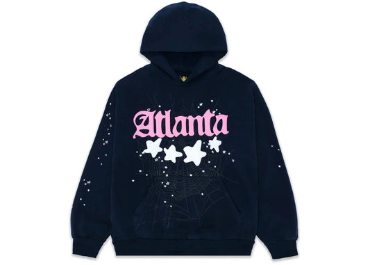 Sp5der Atlanta Hoodie Navy