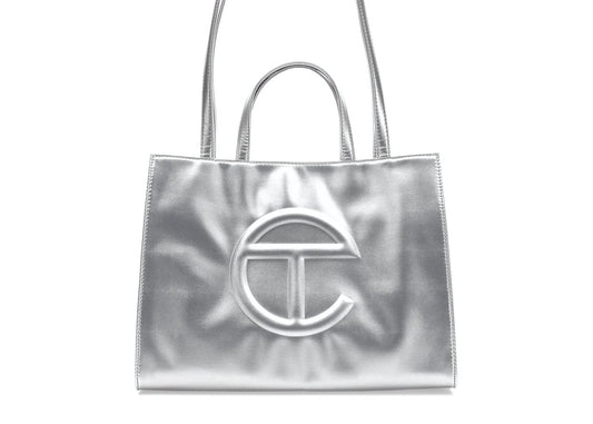 Telfar Shopping Bag Medium Silver